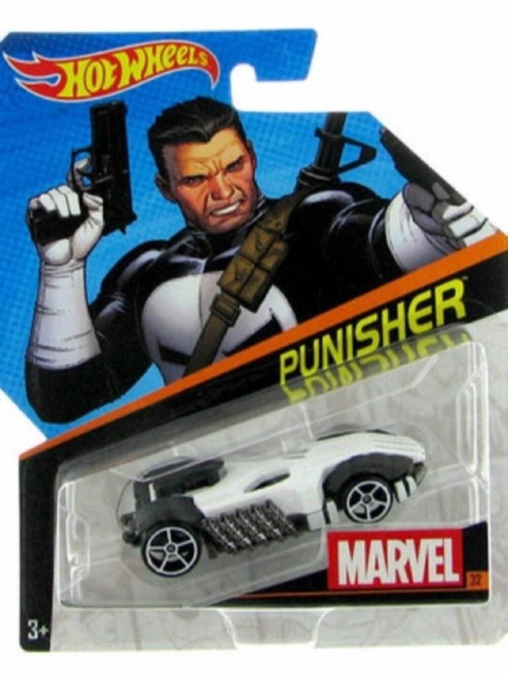 Hot Wheels Marvel Punisher Character Car Diecast New in Package